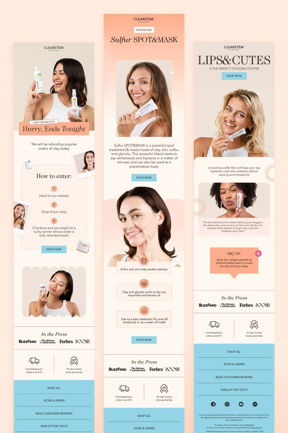 CLEARSTEM Email Design by Retrospective Media | Modern, Responsive Email Templates