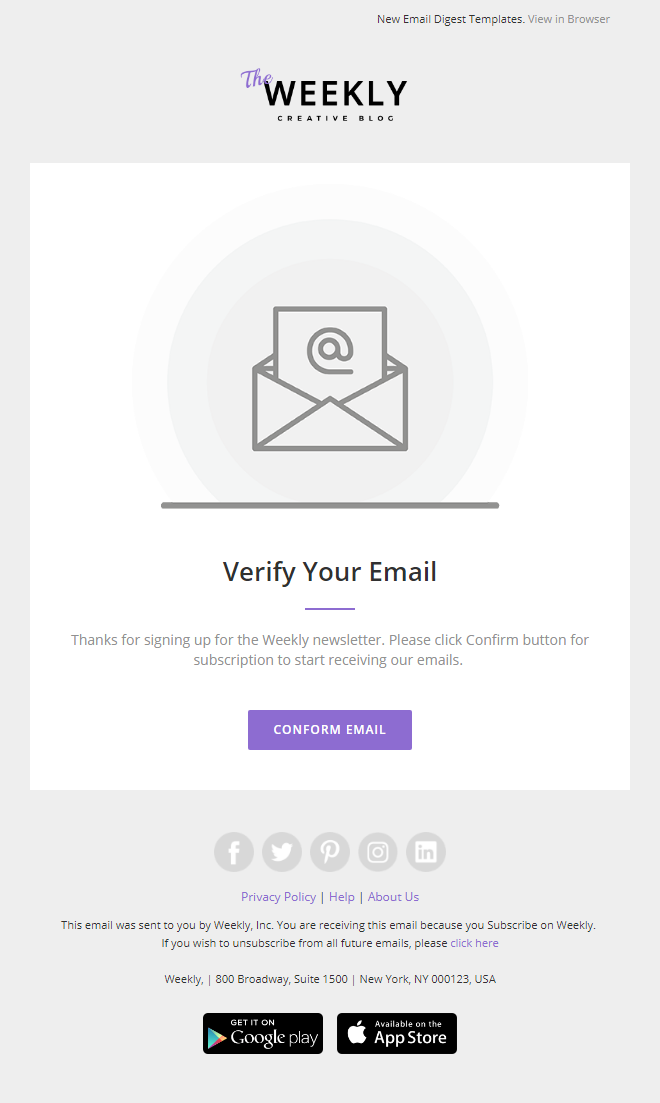 Weekly Newsletter Template: Responsive & Customizable with an Online Builder