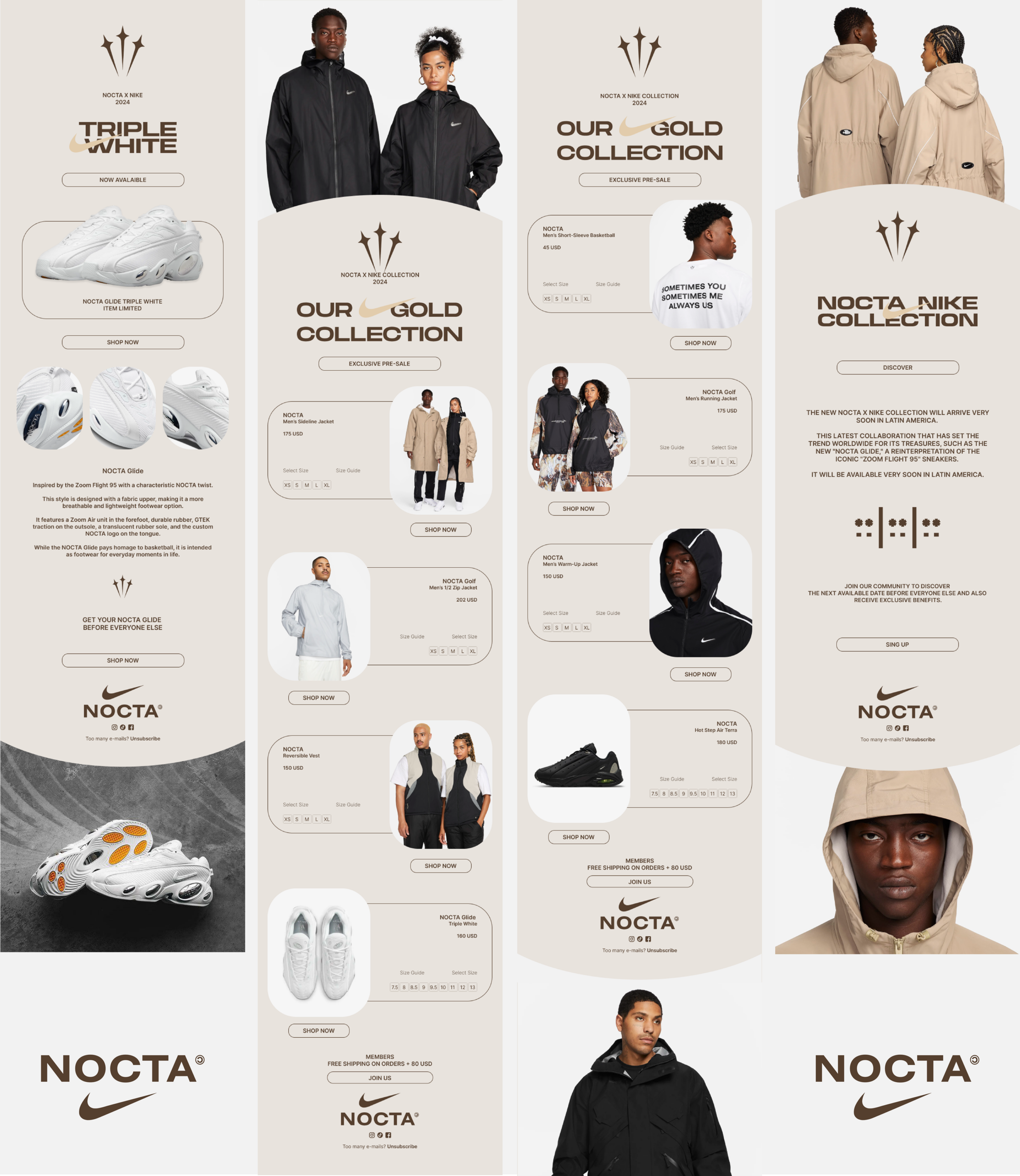 Email Design | @nike @nocta – Wilton Zimmino
