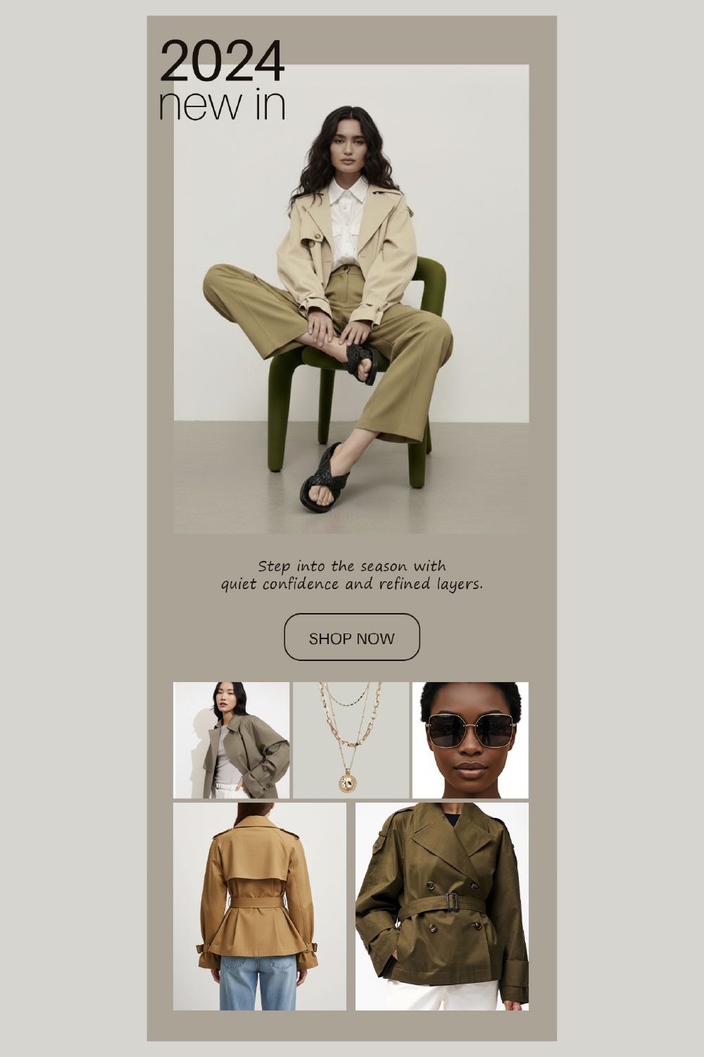 Email Newsletter Design Visual Design Ecommerce Graphic Design Minimal Fashion Brand Visual Design