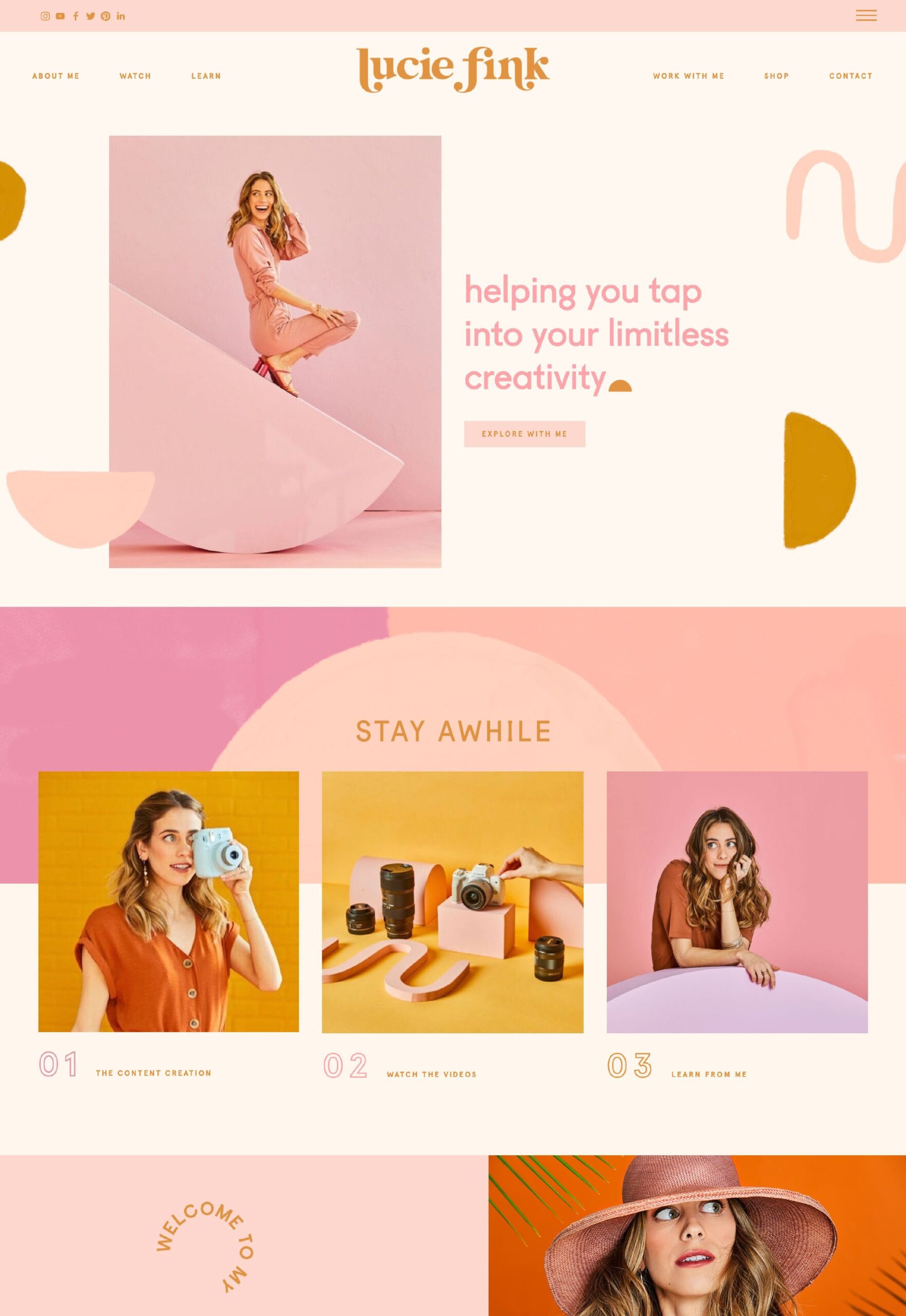 bright, colorful custom squarespace web design