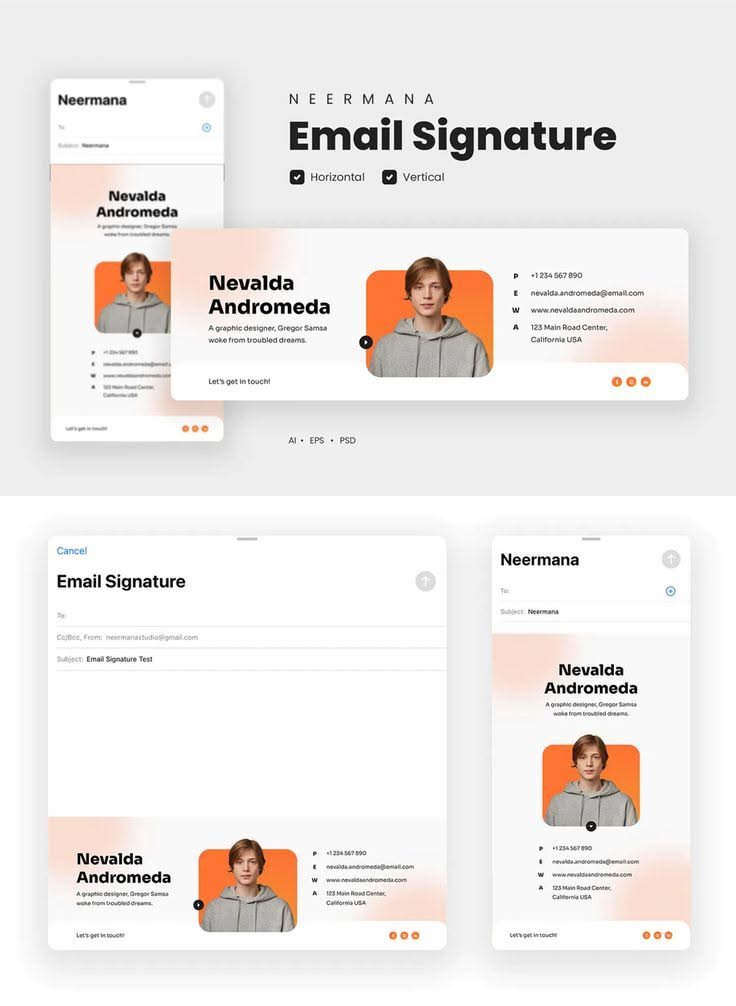 Personal Email Signature Design