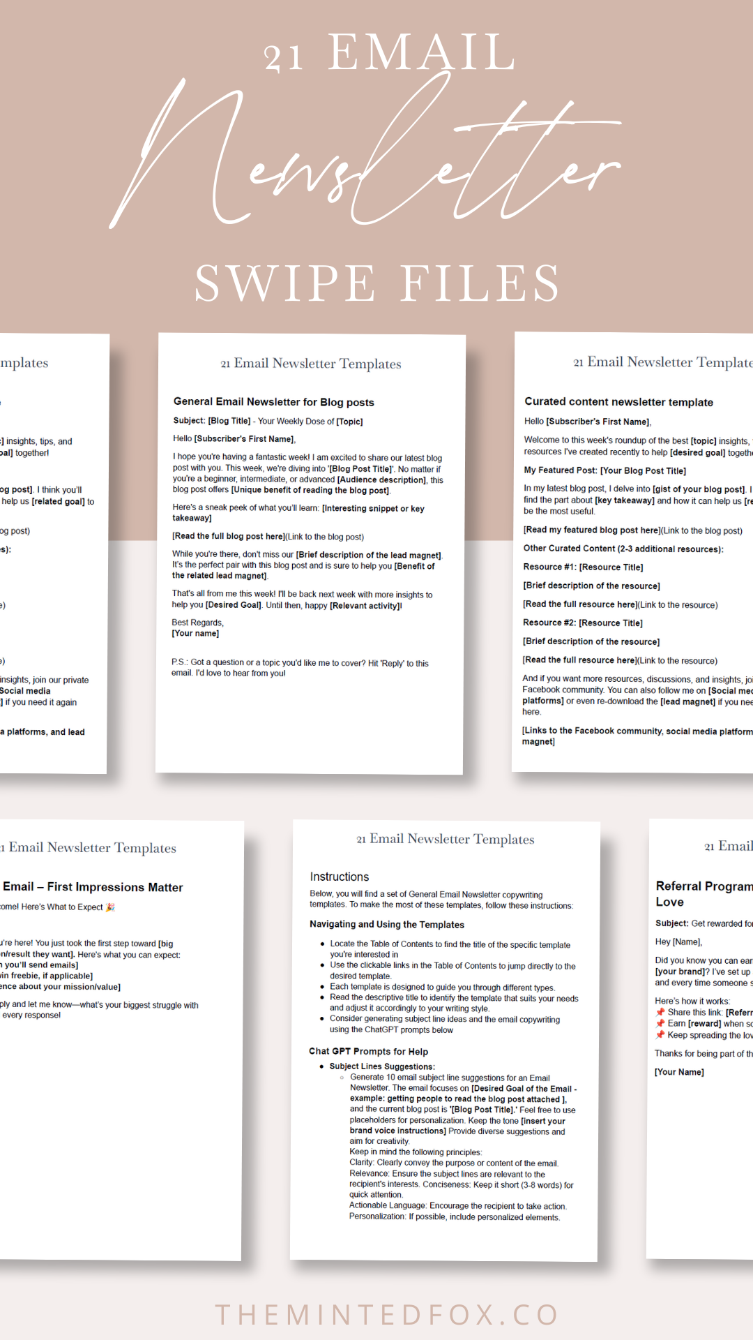 21 Email Marketing Templates for Bloggers + Creators