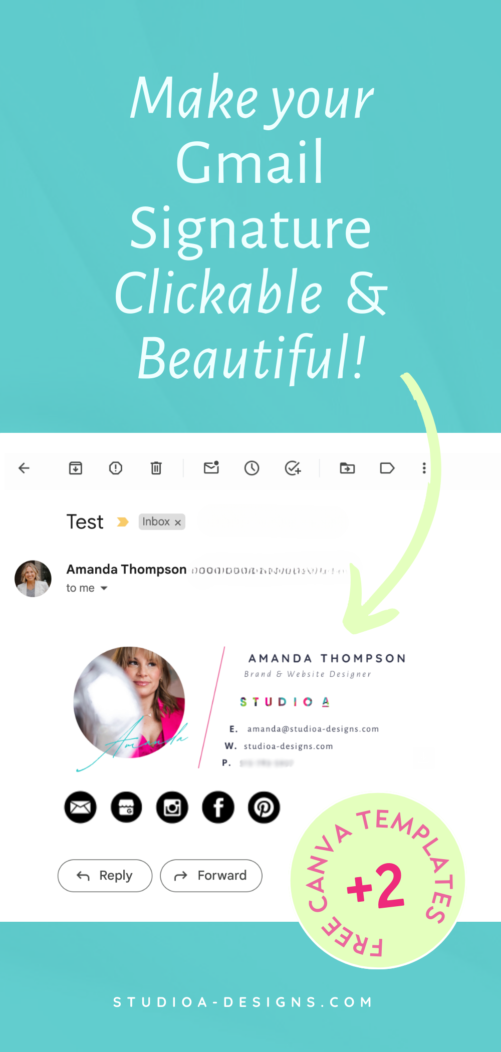 Make Your Gmail Signature Clickable & Beautiful!