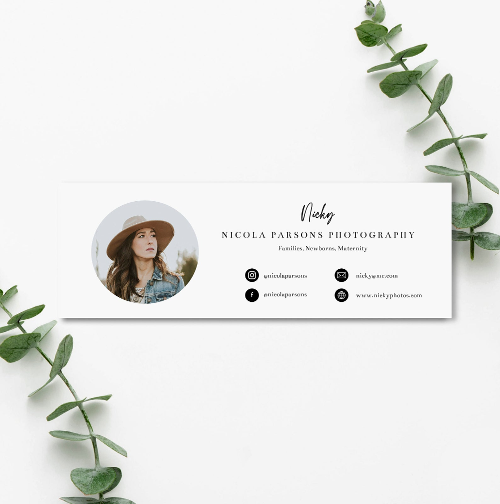 Professional Email Signature & Newsletter Templates for Small Business & Photographers