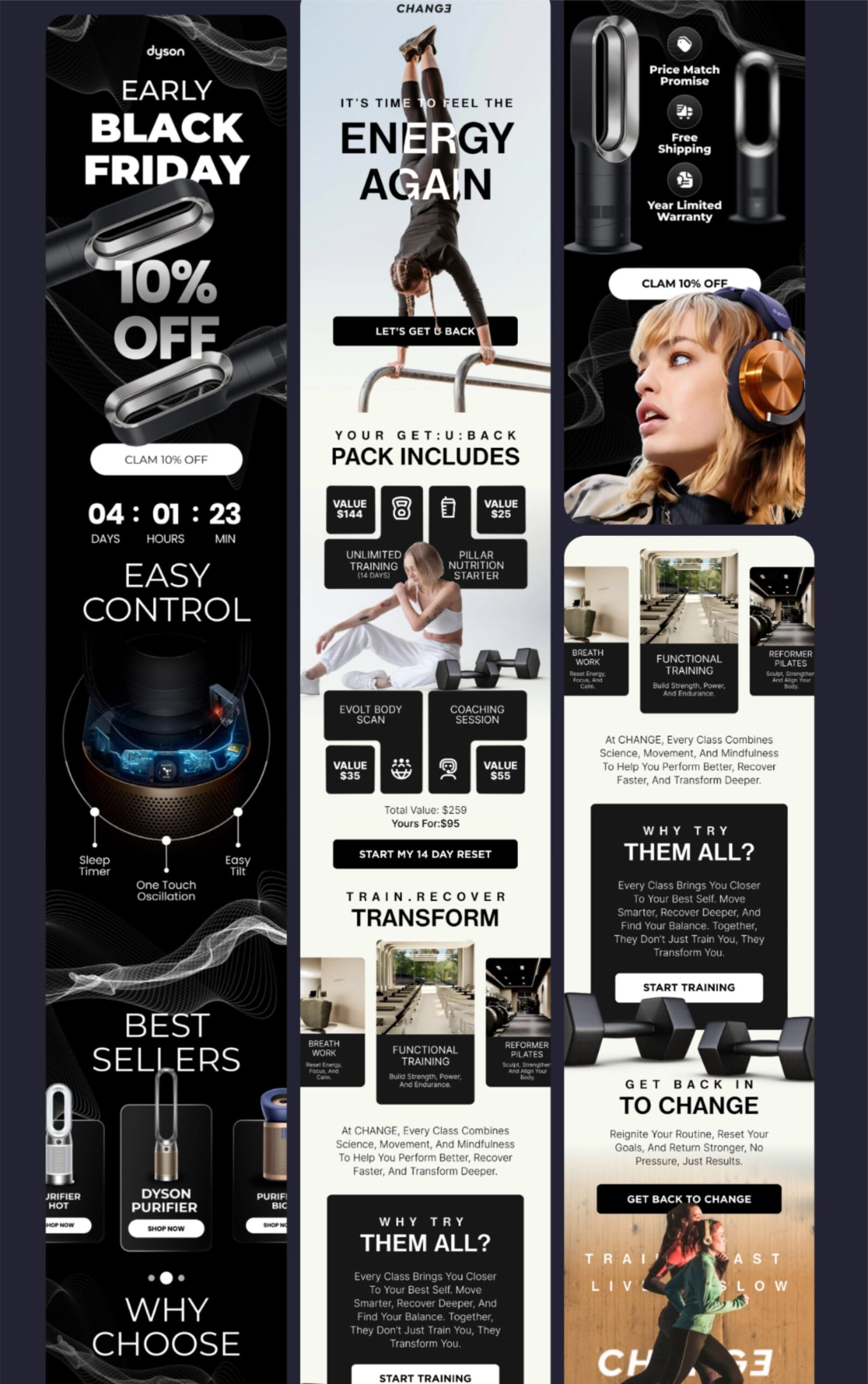 Email marketing black friday cyber monday campaign newsletter welcome flow discount klaviyo