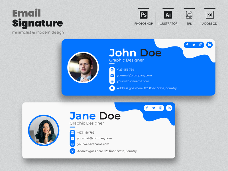 Elegant Clickable Email Signature Design for Professionals