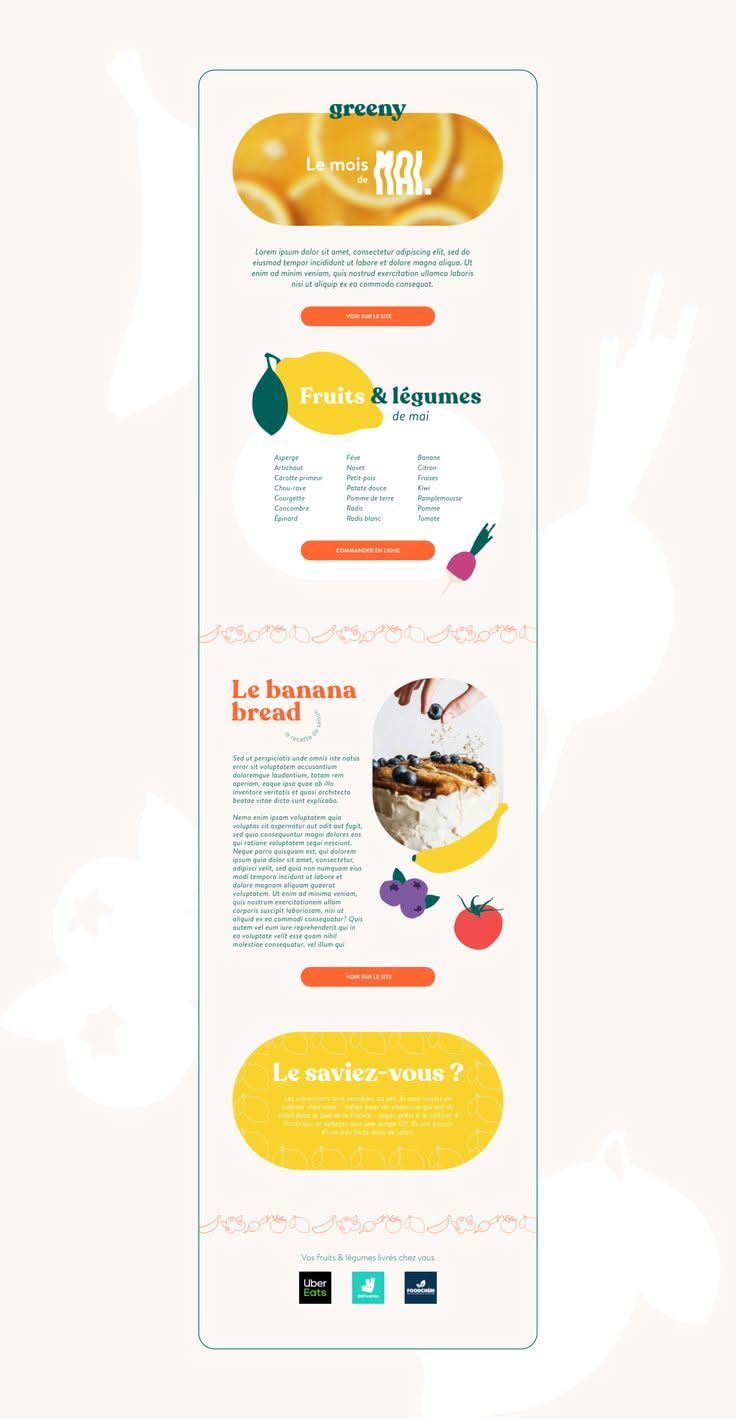 EmailTemplate – – Exemple de newsletter; Design interactif; Emailing
