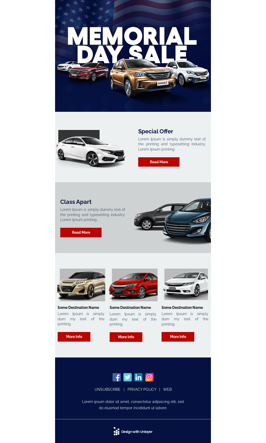 Free Email Templates for Automotive | Unlayer