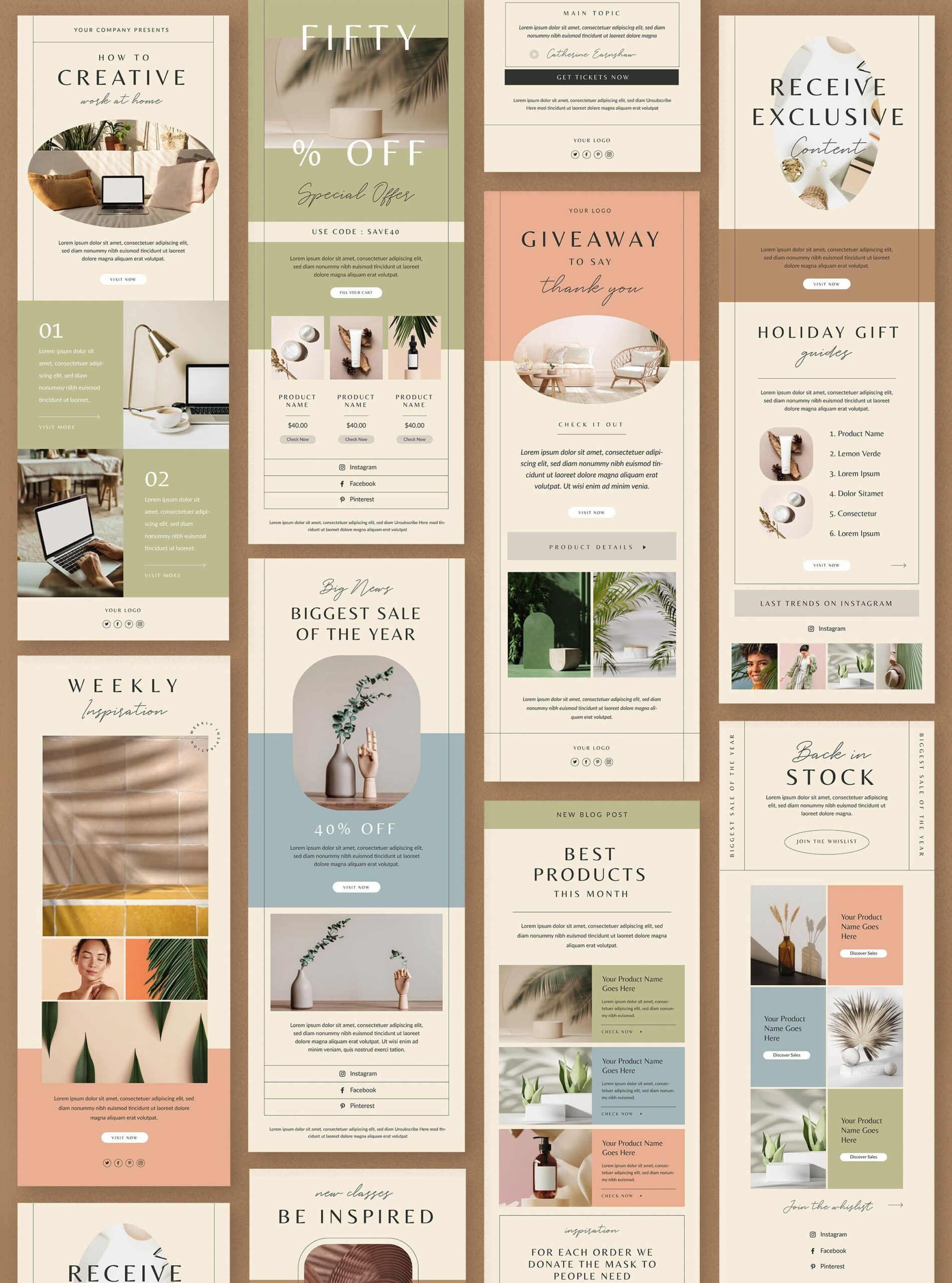 Enchant&eacute; Email Newsletter Template