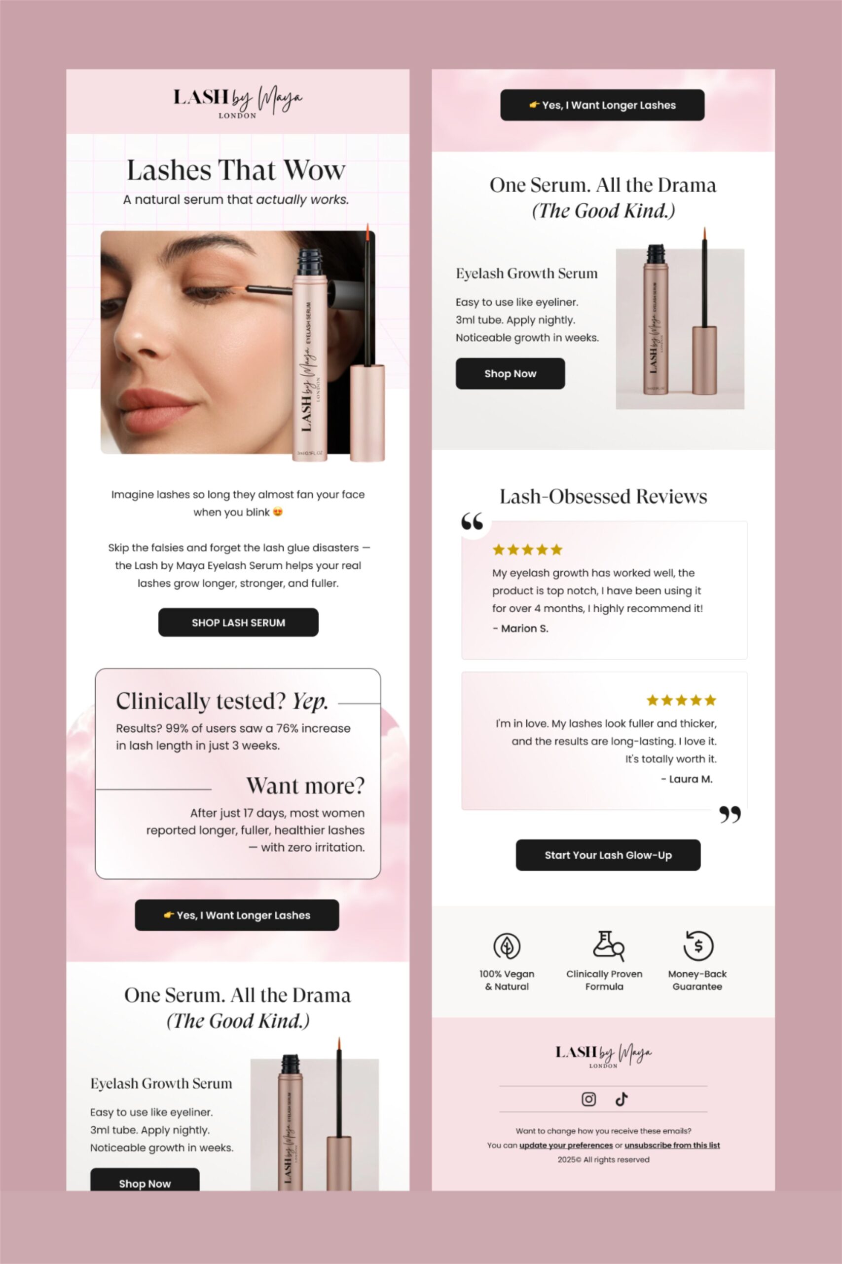 Email Template Design For Beauty Brand