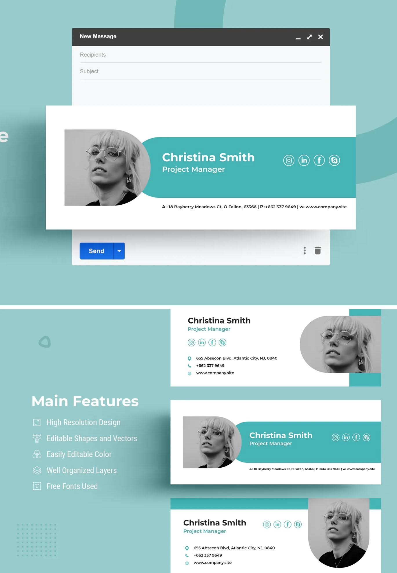 3 Stylish Email Signature Templates for Personal and Corporate Branding