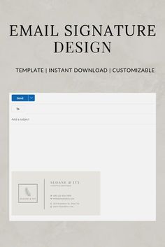 Creative email signature with photo and logo