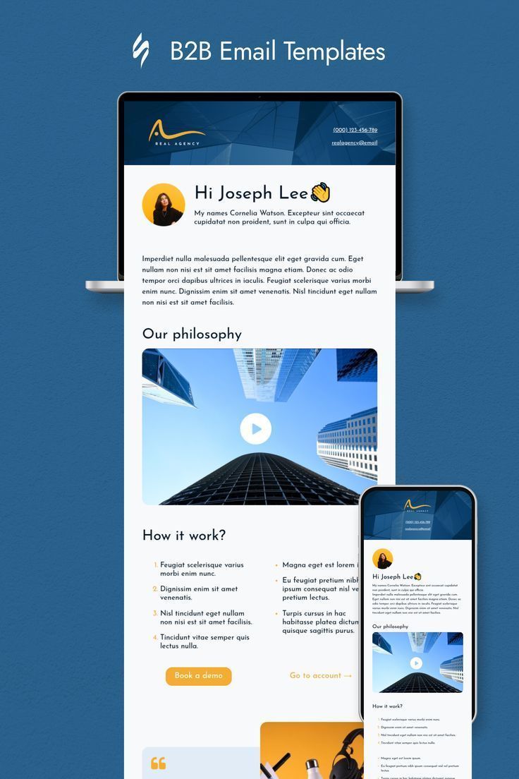 Modern B2B Email Newsletter Design for Business Outreach