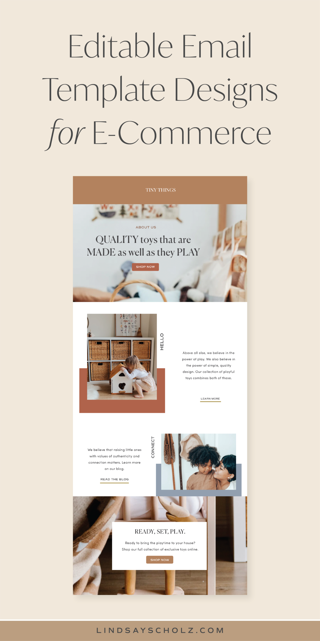 &lsquo;Eryn&rsquo; Modern Editable E-Commerce Email Design Template for Mailchimp