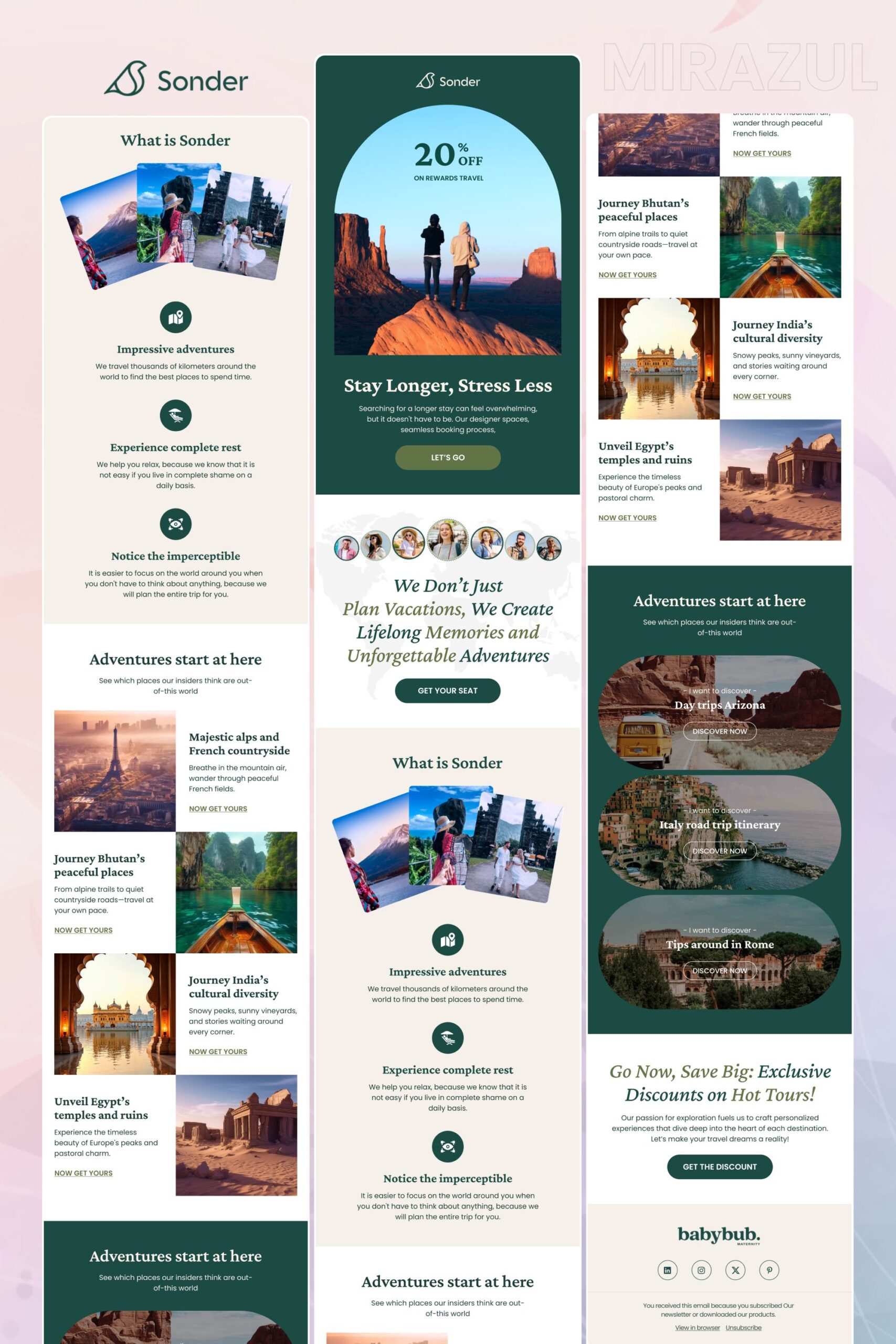 Sonder Travel Email Template
