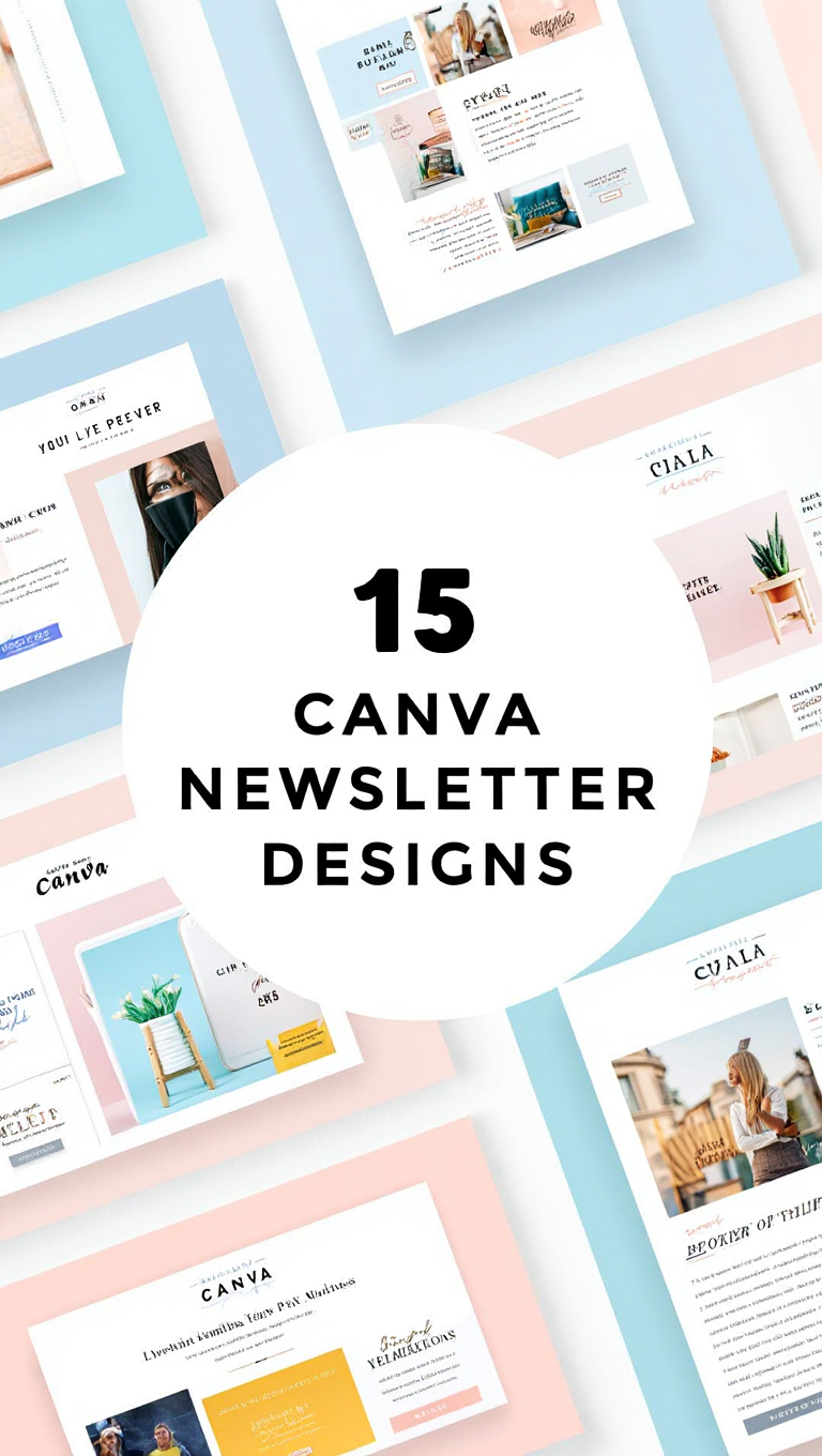 Minimalist Canva Email Template Bundle for Creators Newsletters