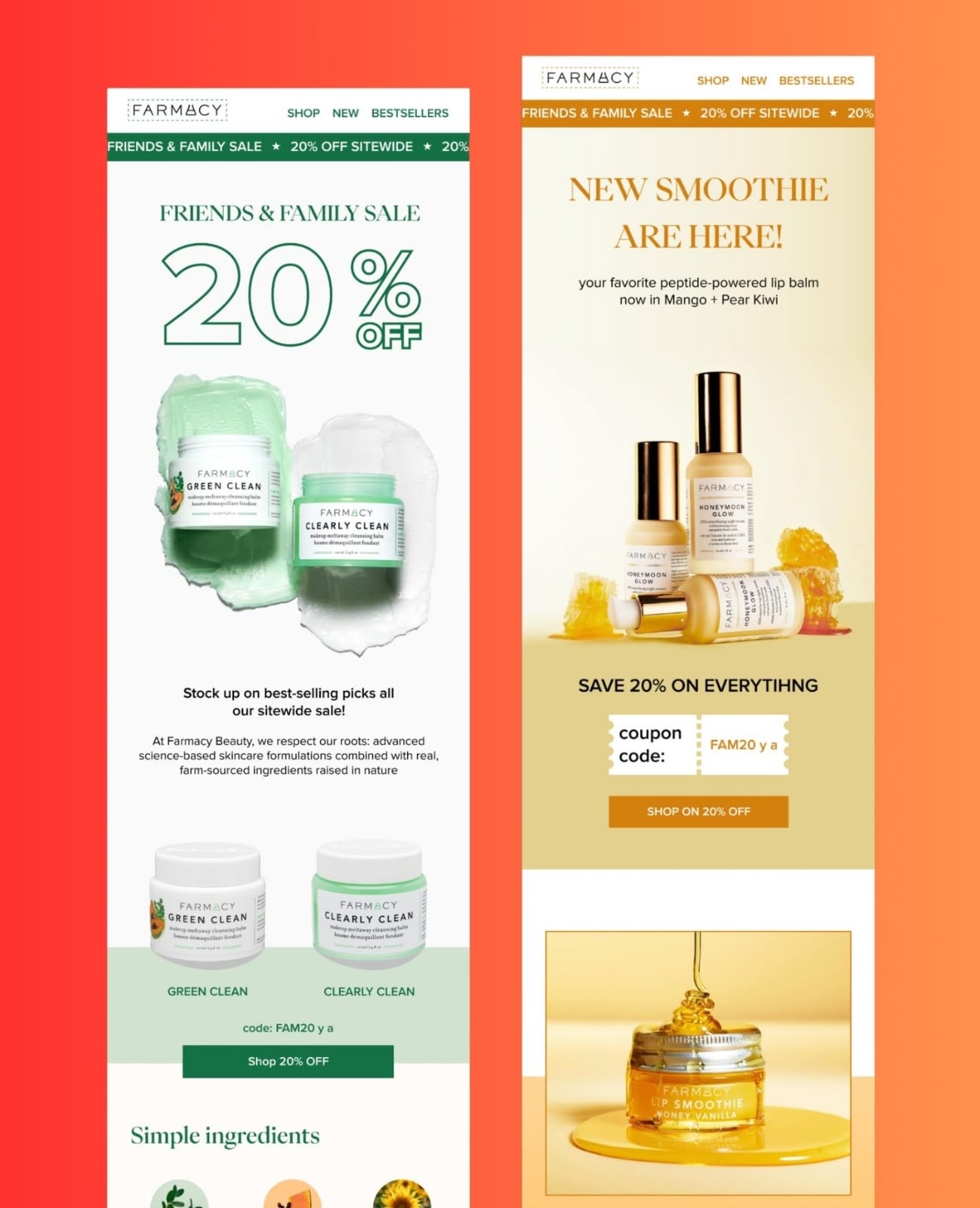 Skincare Sale Email Design – Clean & High Converting