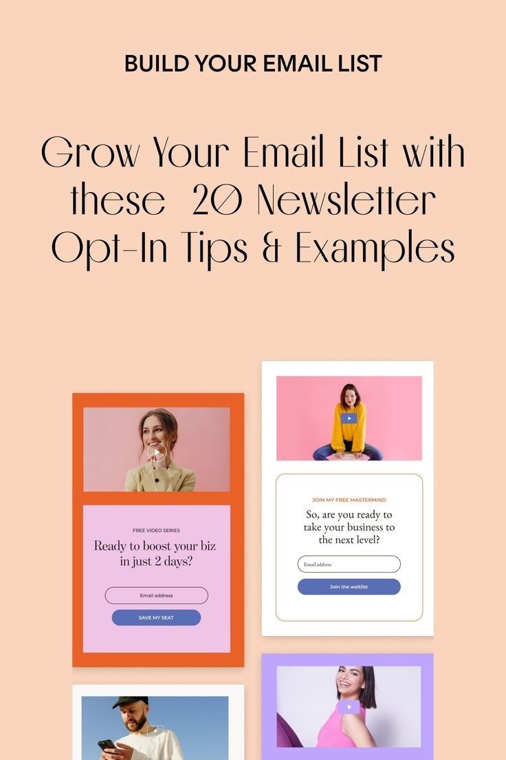 Grow Your Email List With These 20 Opt-In Page Templates