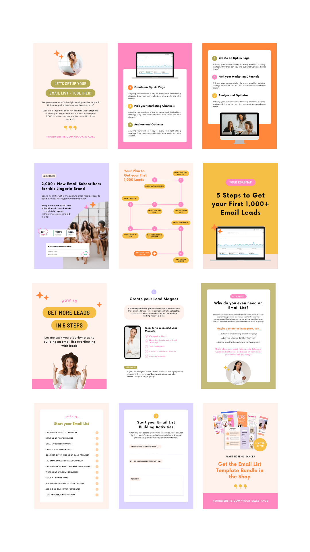 Roadmap Lead Magnet Template Pack: Grow Your Email List with Canva Templates