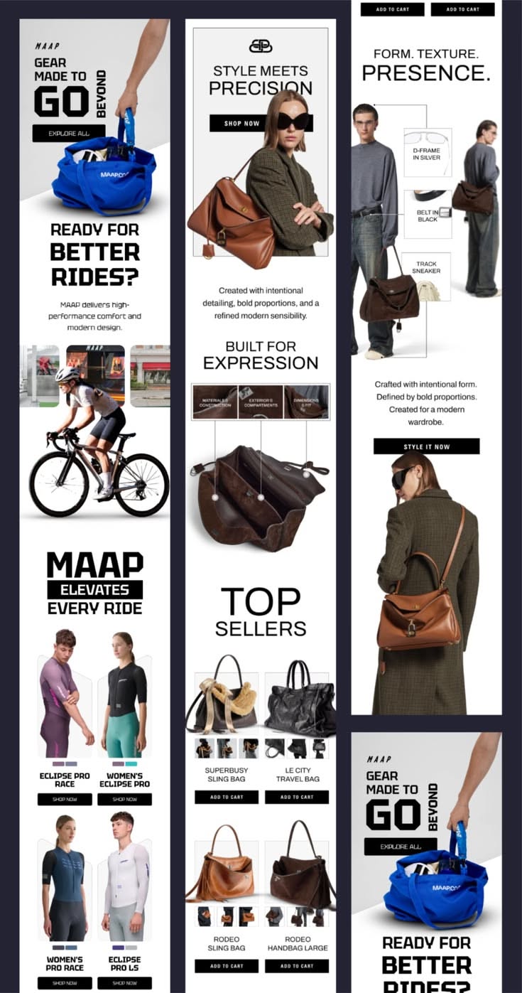 Fashion Newsletter Design Template for Luxury Brand Marketing