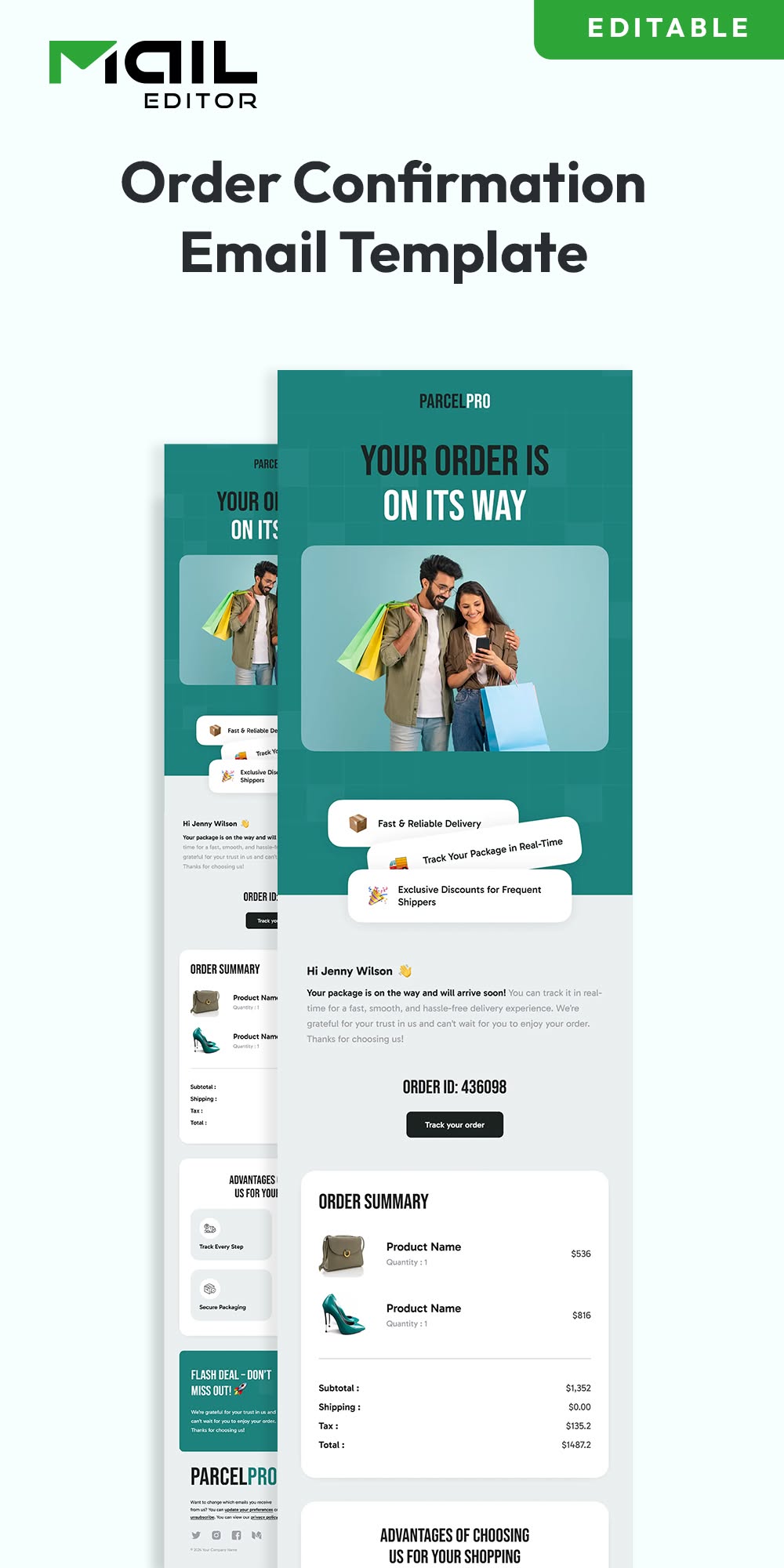 Order Confirmation Email Template