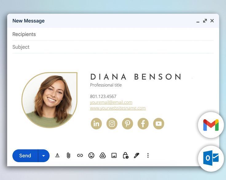 Professional Clickable Email Signature Templates for Outlook and Gmail