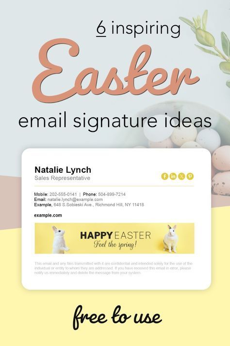 Great Easter email signature inspirations