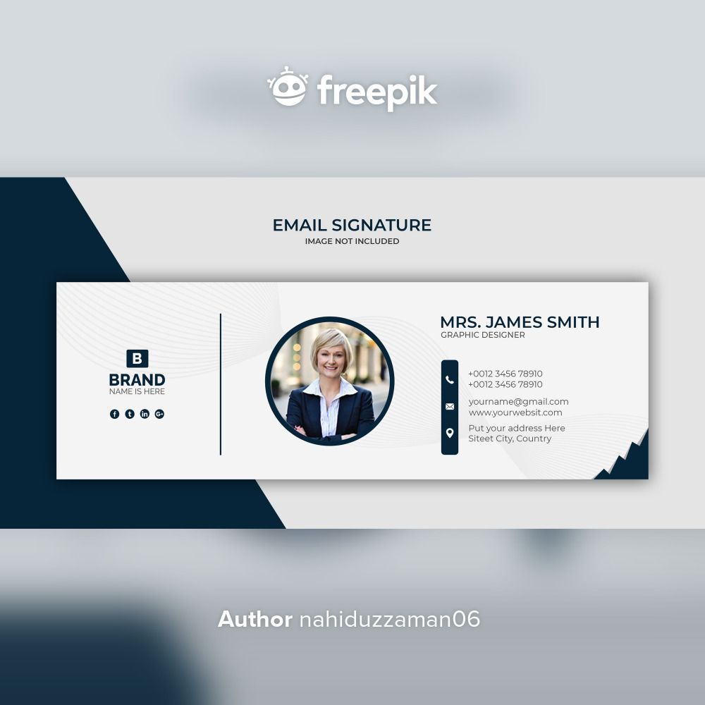 Premium PSD Email Signature & Footer Templates for Professional & Personal Use