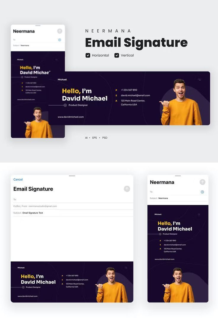 Professional Email Signature Templates in Multiple Formats for Business Use