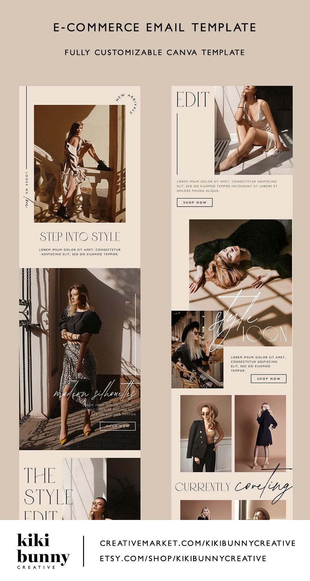 Neutral Minimal Chic Email Template | crystaltcreative.com.