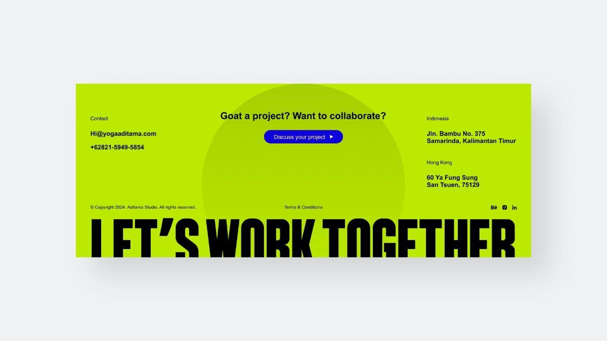 #2 Footer – Bold Minimalism Style
