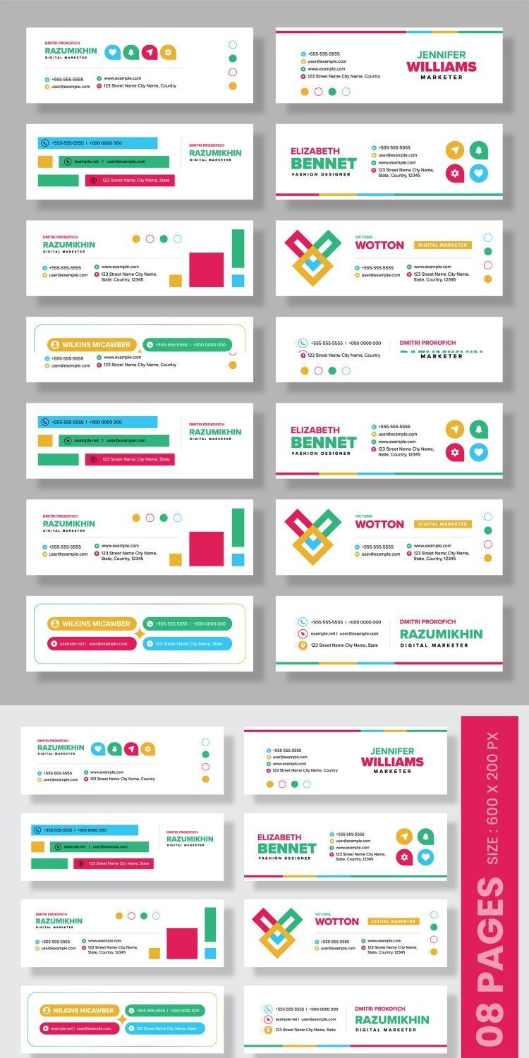 Sleek Corporate Email Signature Template for Modern Business Communication