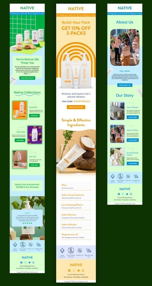 Elegant Skincare Email Design for Beauty Brands