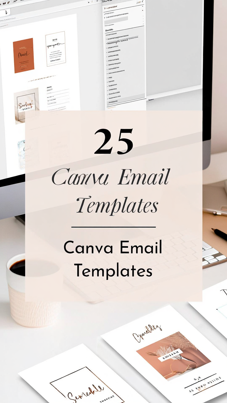 Holiday Email Templates Canva Bundle Newsletter Pack Preview