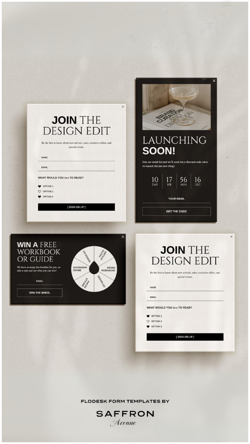 Flodesk Email Templates That Make Your Brand Shine – Saffron Avenue Branding and Web Design