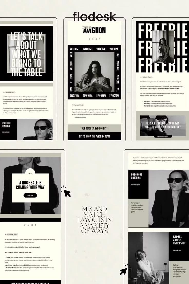 Flodesk Email Newsletter Templates