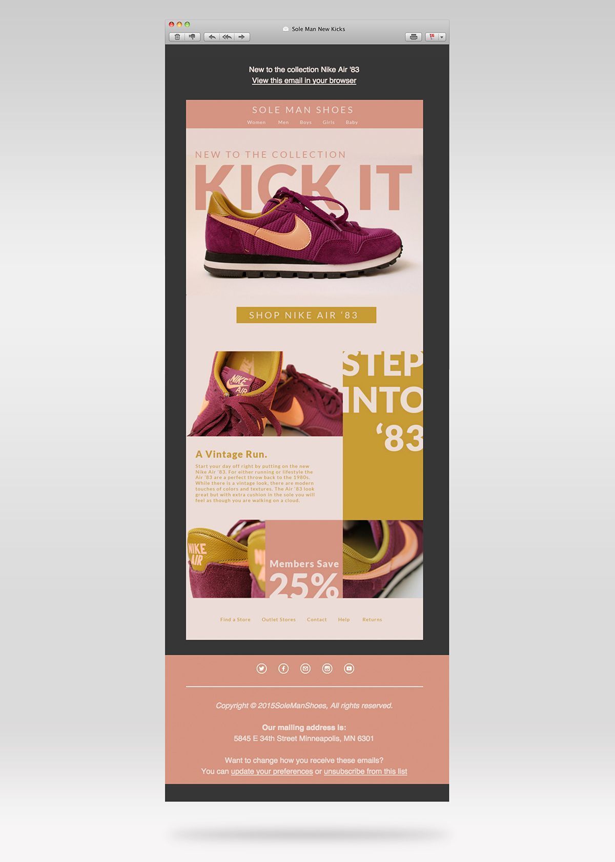 Email Designs by Mackenzie Schmitt: Minimal & Seasonal Email Ideas