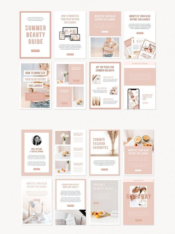 Email Newsletter Templates For Canva
