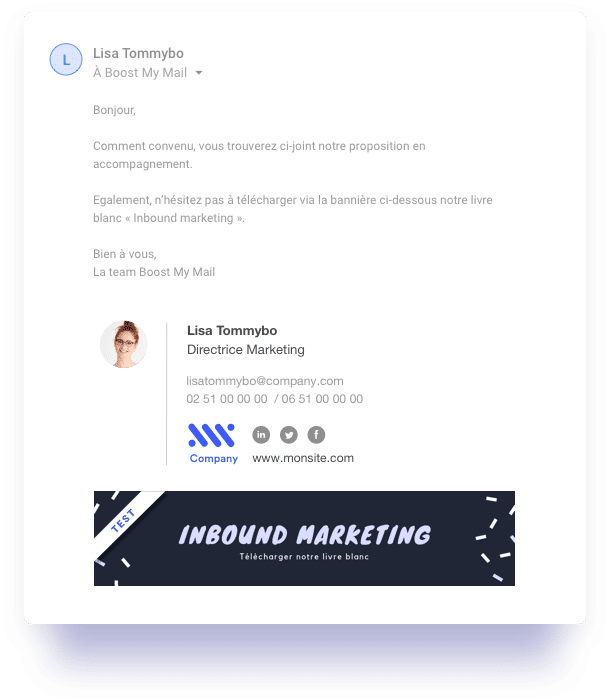 Comment créer un beau visuel de communication dans vos signatures mails ?
