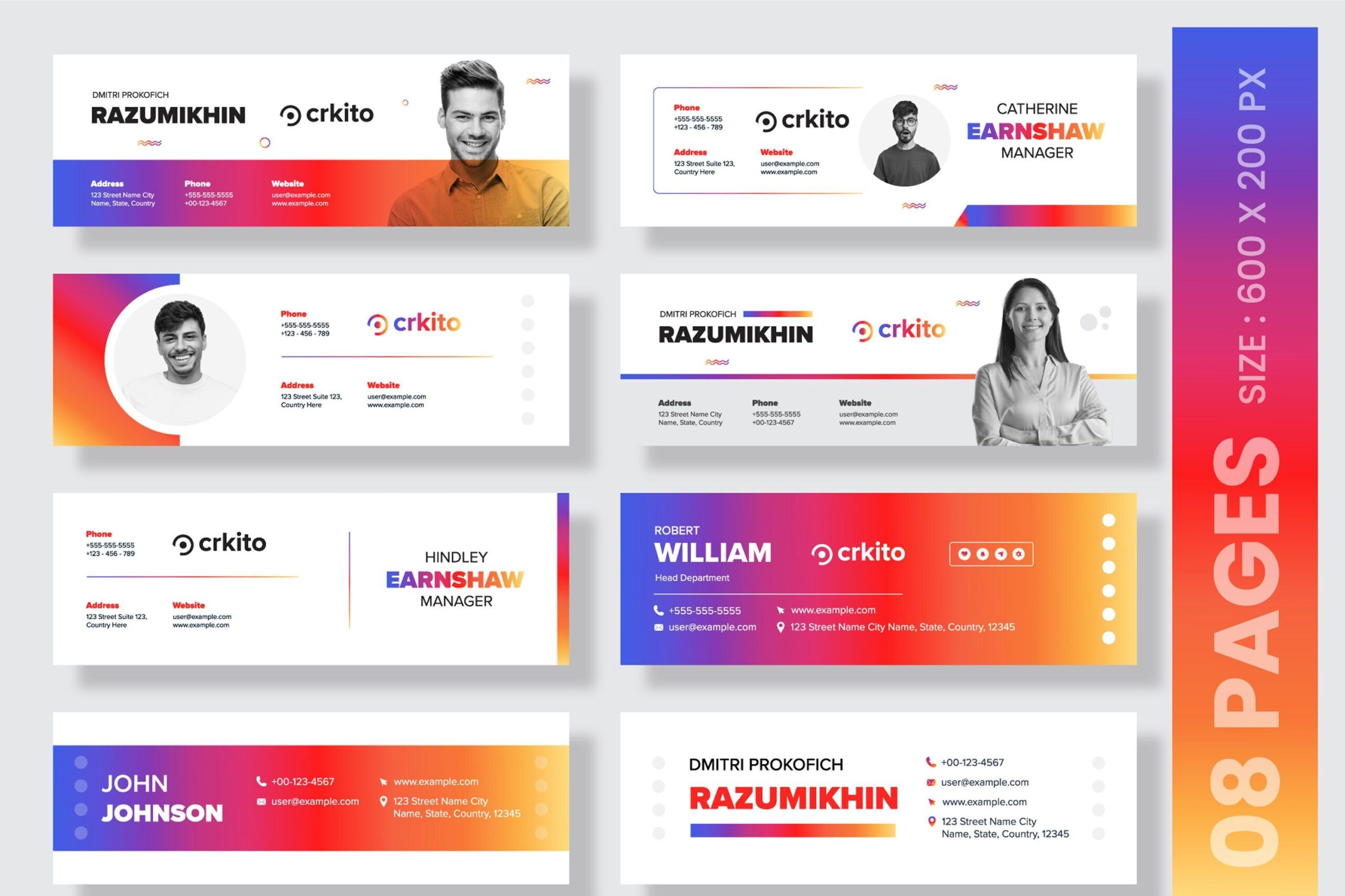 Elegant Email Signature Templates for Graphic Designers & Businesses
