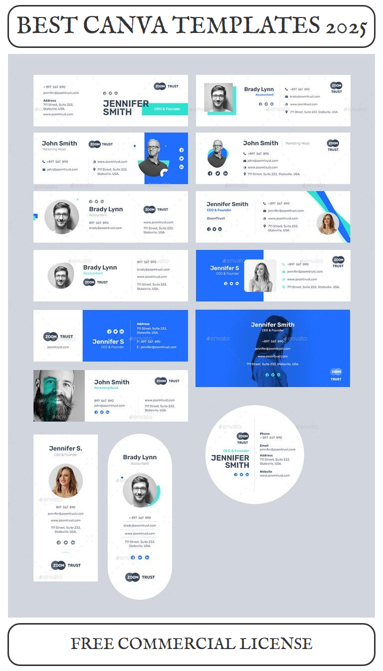 196 Email Signature PSD & HTML Templates