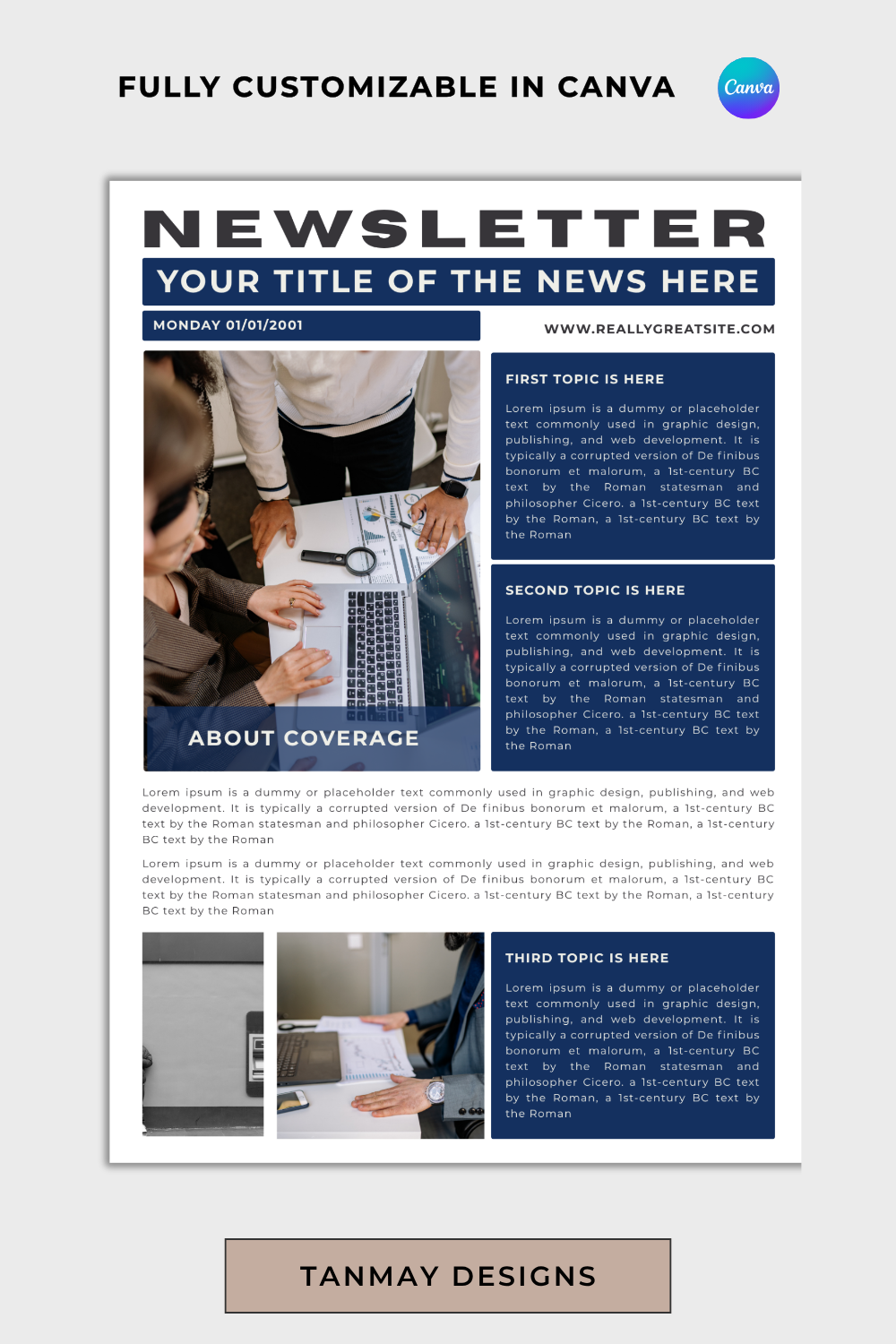 Modern Corporate Newsletter Cover Design Ideas for Professional Branding