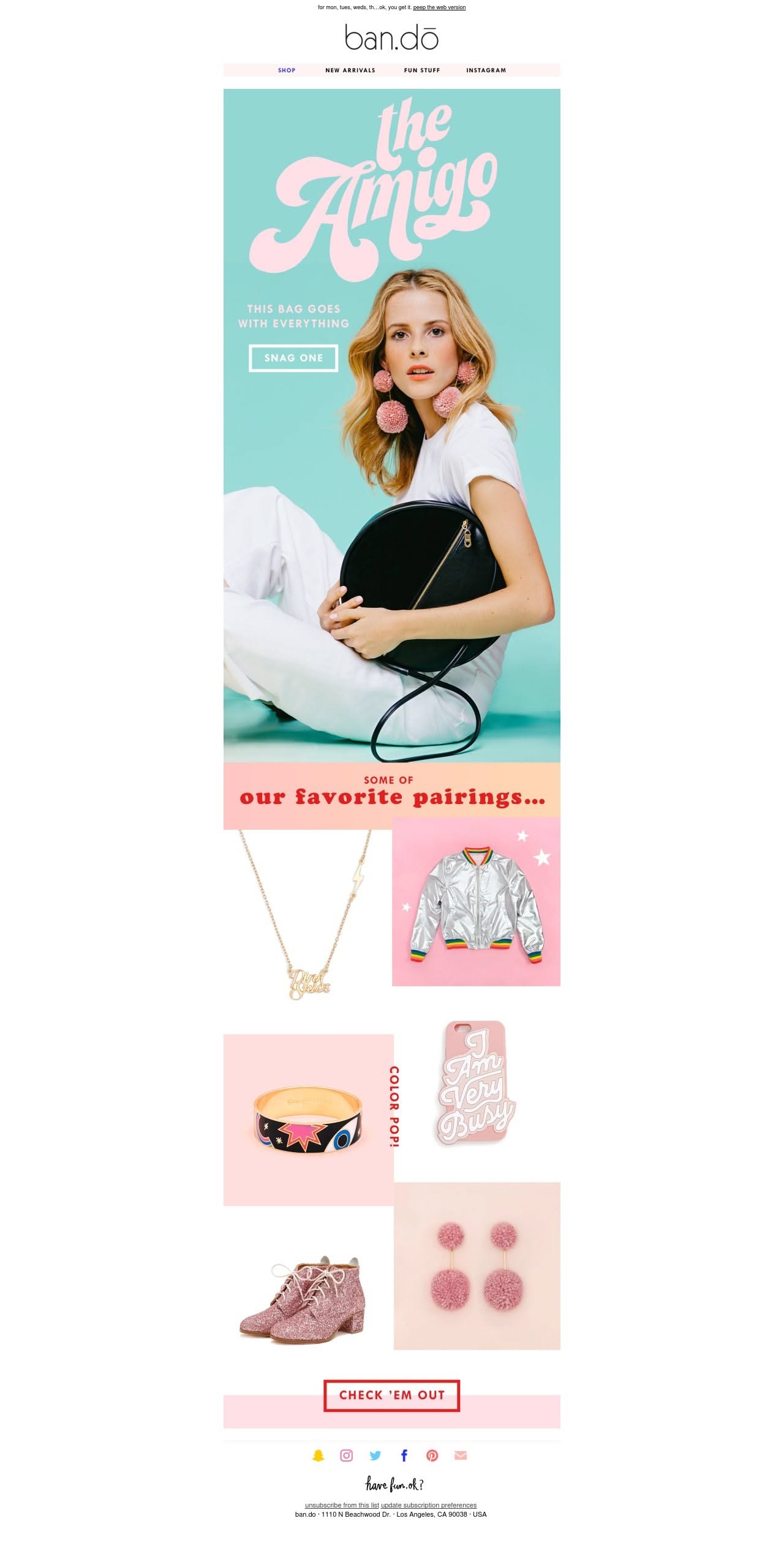 Ban.do — beautiful email newsletters. Fashion, e-commerce. Email marketing ins…
