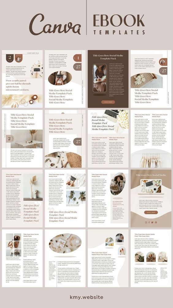 Editable eBook PDF A4 & US Letter Templates in Canva | 100% Editable😍