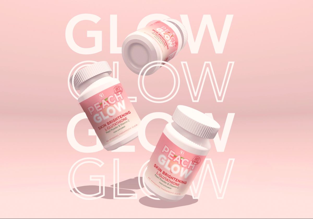 Peach glow glutathione whitening pills