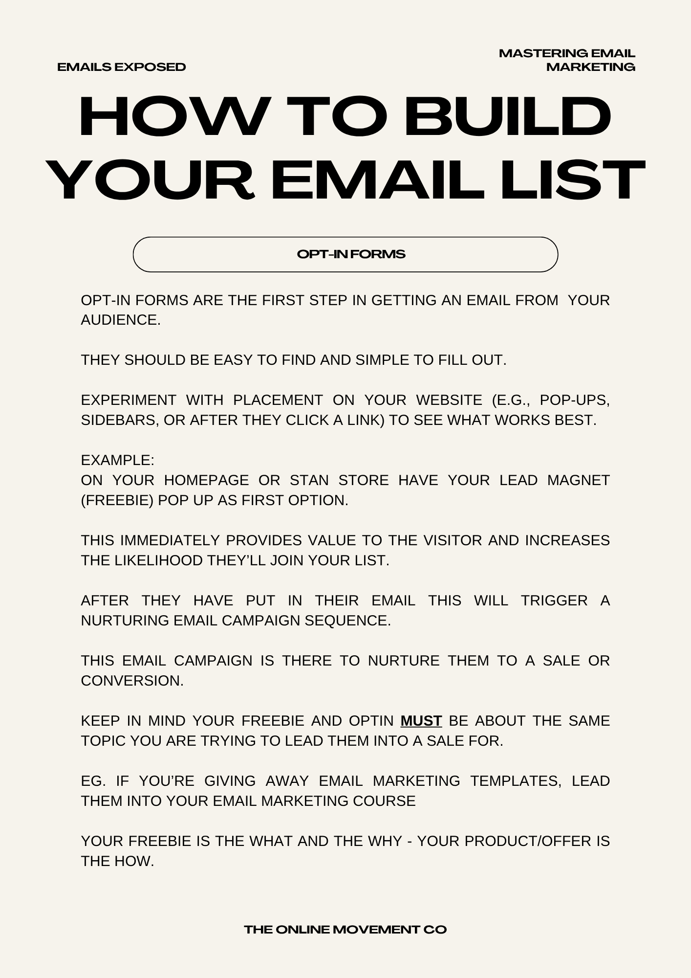 MASTERING EMAIL MARKETING