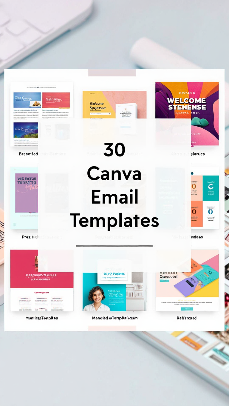 Modern Welcome Series Email Canva Template Pack Scene Email Template Bundle for Canva
