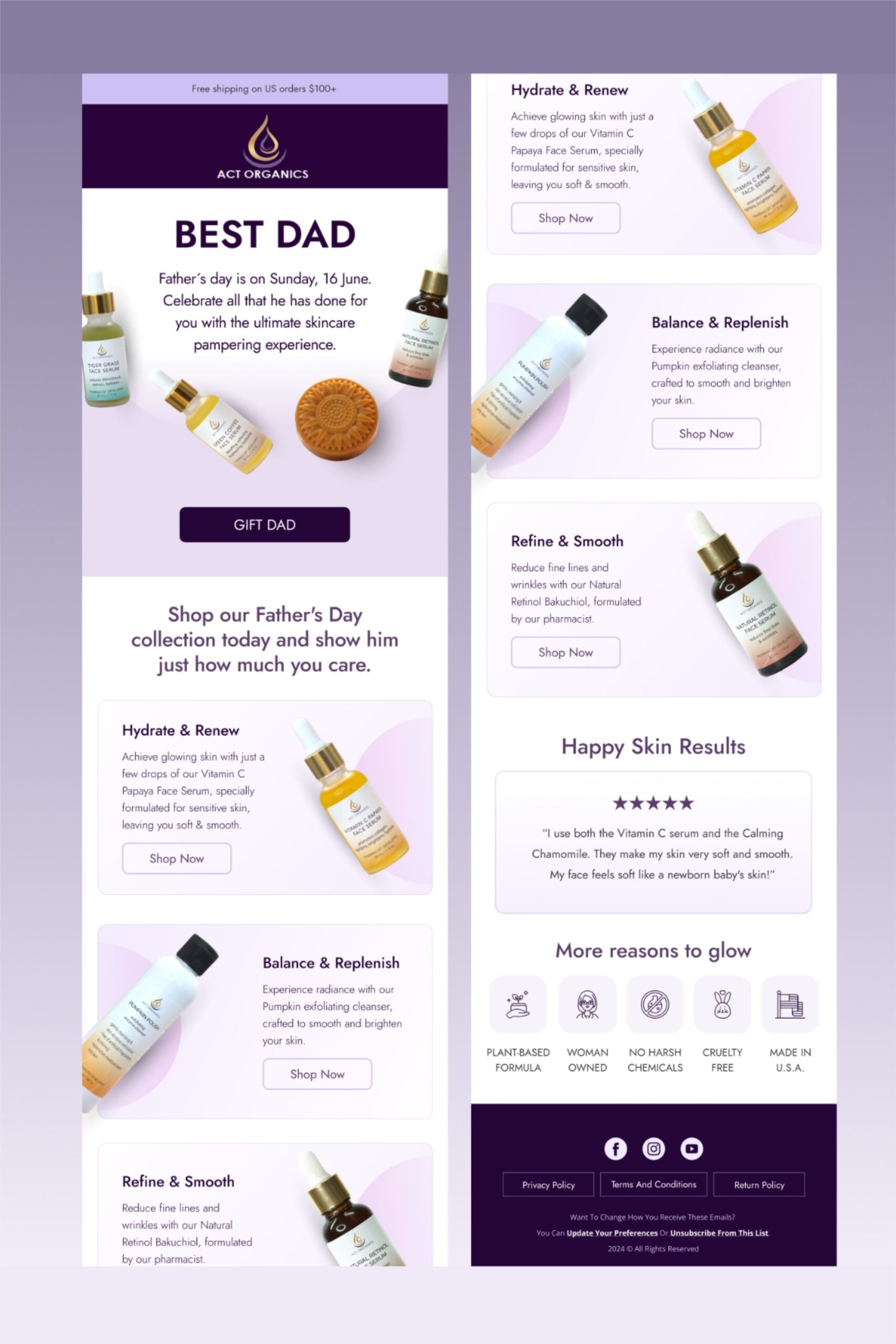 Father’s Day Special Email Template Design