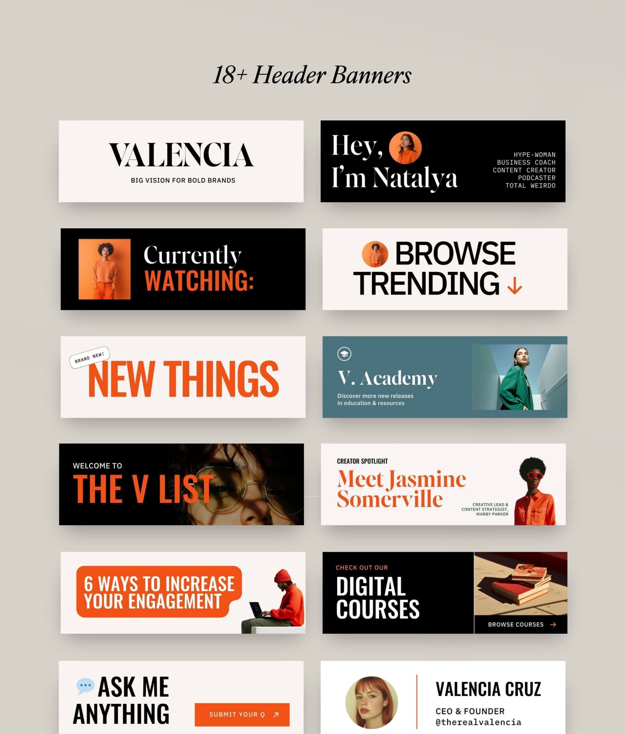 Valencia Email Graphics (Canva)💾